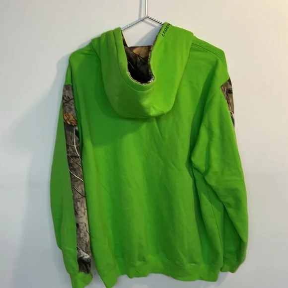 Legendary Whitetails brand men’s hoodie size L lime green color - Picture 7 of 7